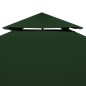 Cobertura de substituição p/ gazebo 310 g/m² verde 3x3 m