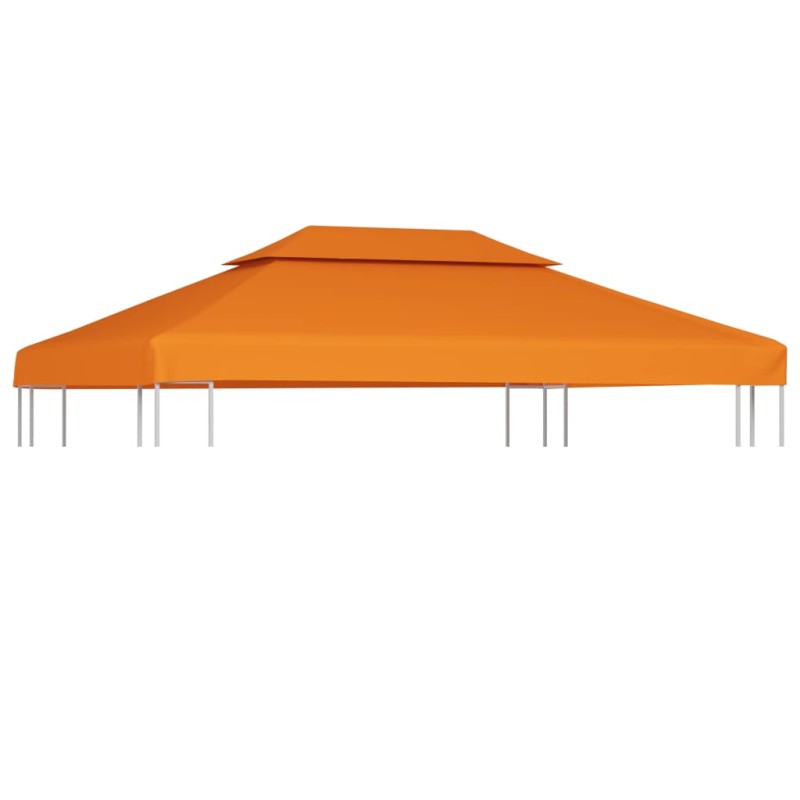 Cobertura de substituição p/ gazebo 310 g/m² 3x4 m laranja-Topos para toldos e gazebos-Home Retail