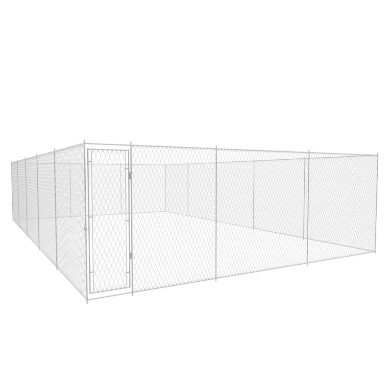 Canil de exterior em aço galvanizado 950x570x185 cm-Canis-Home Retail