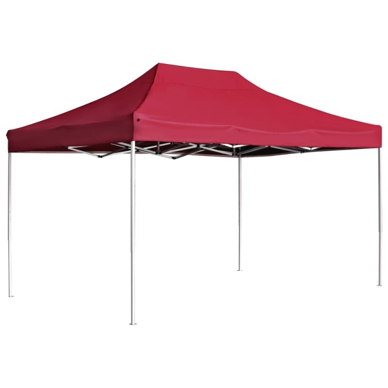 Tenda dobrável prof. para festas alumínio 4,5x3m vermelho tinto-Toldos e gazebos-Home Retail