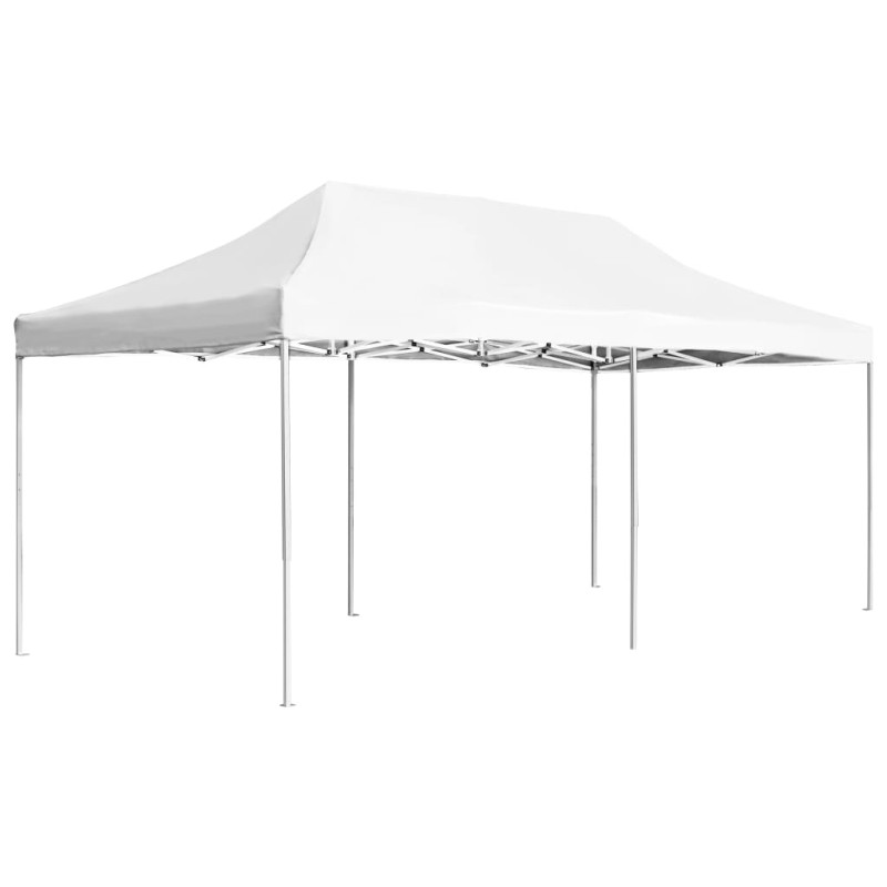 Tenda dobrável profissional para festas alumínio 6x3 m branco-Toldos e gazebos-Home Retail