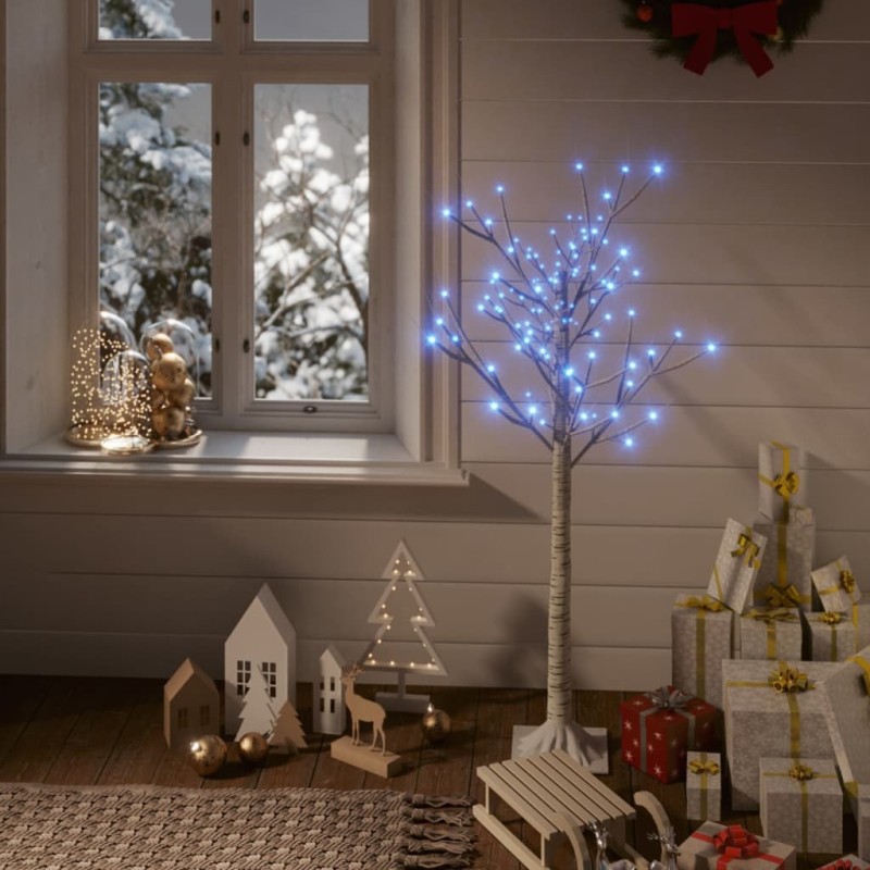 Árvore de Natal 120 LEDs salgueiro int./ext. 1,2m azul-Árvores de Natal-Home Retail