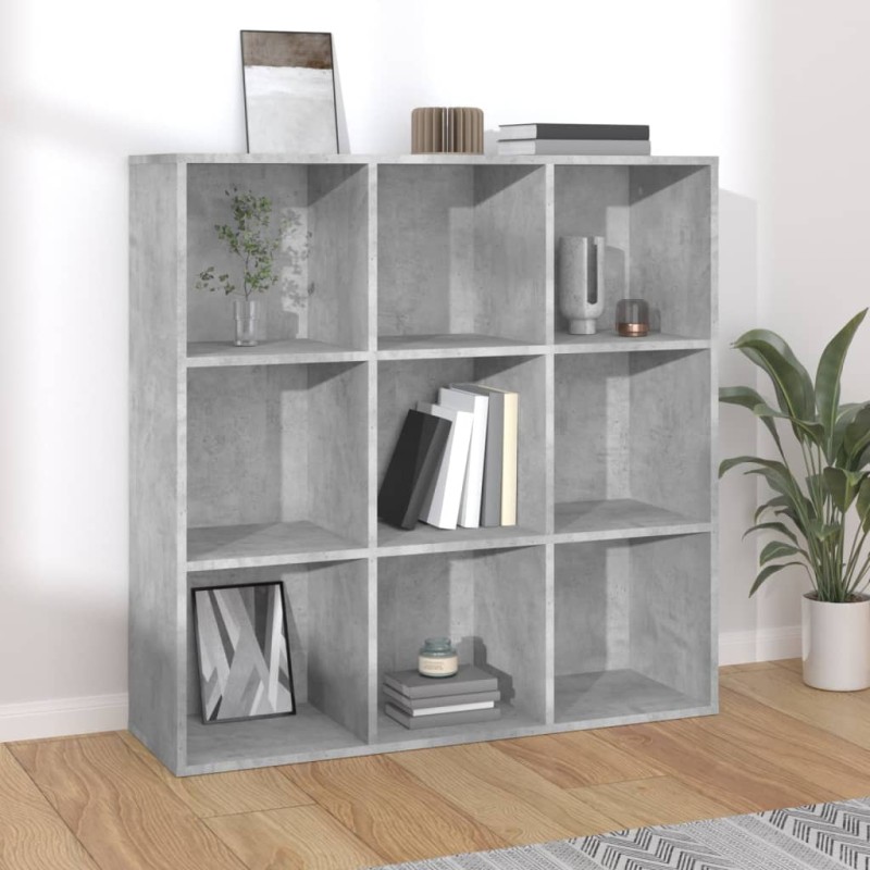 Estante 98x29x97,5 cm derivados madeira cinzento cimento-Estantes para livros-Home Retail