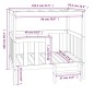 Cama para cães 105,5x83,5x100 cm madeira de pinho maciça branco