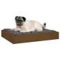 Cama para cães 61,5x49x9 cm pinho maciço castanho mel