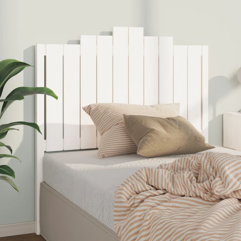 Cabeceira de cama 106x4x110 cm pinho maciço branco-Cabeceiras e estribos de camas-Home Retail