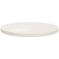 Tampo de mesa pinho maciço Ø50x2,5 cm branco