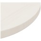 Tampo de mesa pinho maciço Ø50x2,5 cm branco