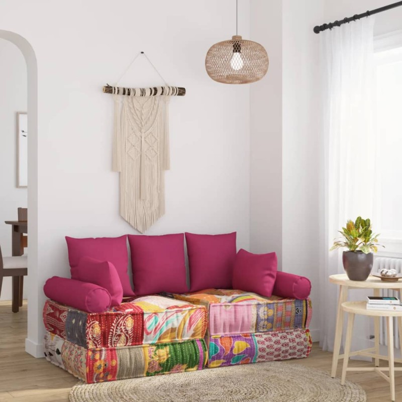 7 pcs conjunto de almofadas decorativas tecido rosa-Almofadas para poltronas e sofás-Home Retail