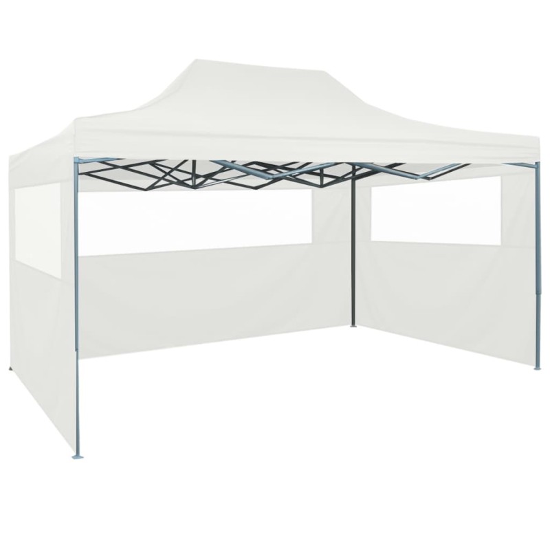 Tenda para festas dobrável c\ 3 paredes laterais 3x4,5 m branco-Toldos e gazebos-Home Retail