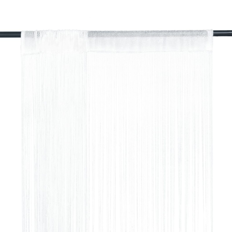 Cortinas de fios 2 pcs 140x250 cm branco-Persianas e cortinas-Home Retail