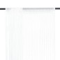 Cortinas de fios 2 pcs 140x250 cm branco