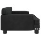 Cama para cães 70x45x30 cm veludo preto