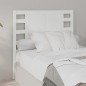 Cabeceira de cama 81x4x100 cm pinho maciço branco