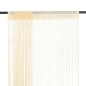 Cortinas de fios 2 pcs 100x250 cm creme