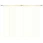 Cortinas de fios 2 pcs 100x250 cm creme