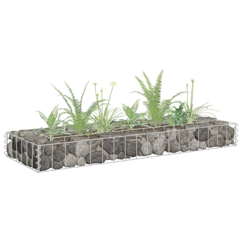 Canteiro elevado/cesto gabião 90x30x10 cm aço galvanizado-Vasos e floreiras-Home Retail