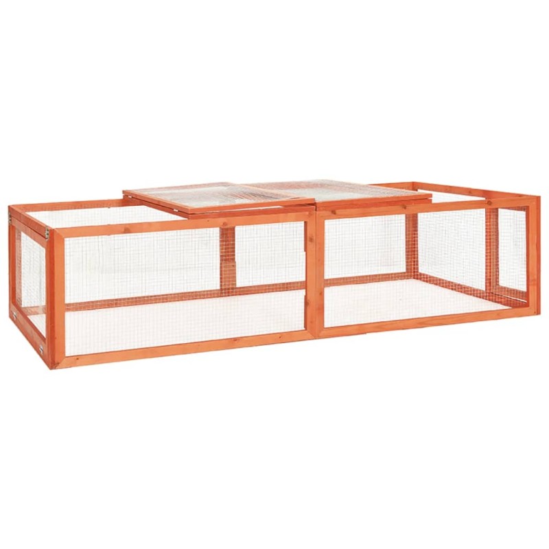 Coelheira 183x90x46,5 cm madeira de abeto maciça-Casotas e gaiolas para animais pequenos-Home Retail