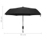 Guarda-chuva dobrável automático 95 cm preto