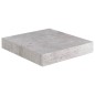 Prateleiras de parede 2 pcs 23x23,5x3,8cm MDF cinzento-cimento