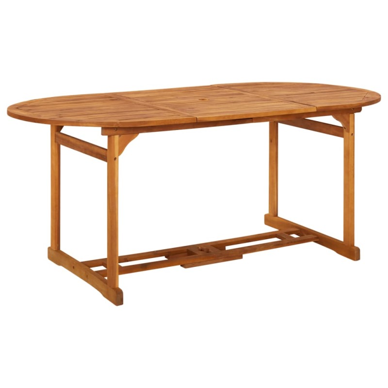 Mesa de jantar p/ jardim 180x90x75 cm madeira de acácia maciça-Mesas de jardim-Home Retail