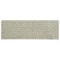 Tapetes escada adesivos aspeto sisal 15 pcs 65x21x4 cm cinzento