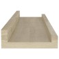 Prateleiras de parede 4 pcs 40x9x3 cm carvalho sonoma