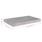 Prateleiras de parede 4 pcs 50x23x3,8 cm MDF cinzento-cimento