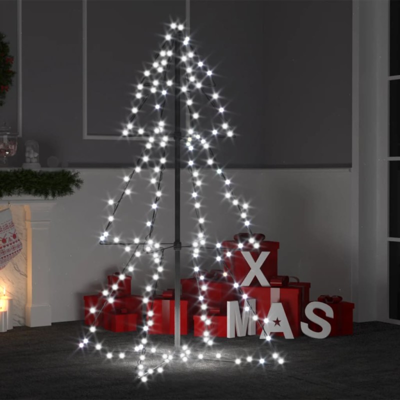 Árvore de Natal em cone 160 LEDs 78x120 cm interior e exterior-Árvores de Natal-Home Retail