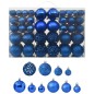 Conjunto de bolas de natal 100 pcs azul