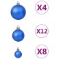 Conjunto de bolas de natal 100 pcs azul