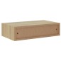 Prateleiras parede + gavetas 2pcs MDF 40x23,5x10cm carv./branco