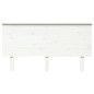 Cabeceira de cama 154x6x82,5 cm pinho maciço branco