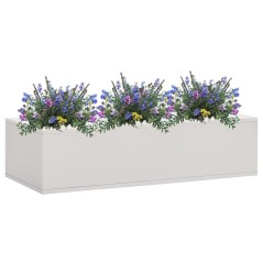 Floreira para escritórios 90x40x23 cm aço cinzento-claro