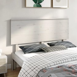 Cabeceira de cama 164x6x82,5 cm pinho maciço branco