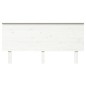 Cabeceira de cama 164x6x82,5 cm pinho maciço branco