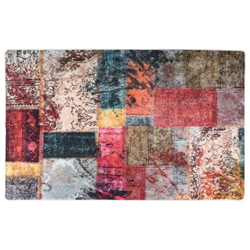 Tapete lavável antiderrapante 160x230 cm patchwork multicor-Tapetes-Home Retail