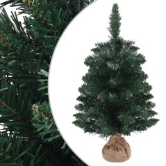 Árvore de Natal artificial com suporte 60 cm PVC verde