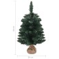 Árvore de Natal artificial com suporte 60 cm PVC verde