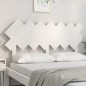 Cabeceira de cama 151,5x3x81 cm pinho maciço branco