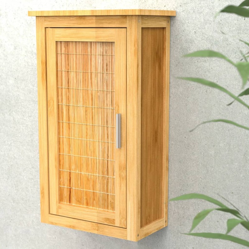 EISL Armário alto com porta 40x20x70 cm bambu-Prateleiras-Home Retail