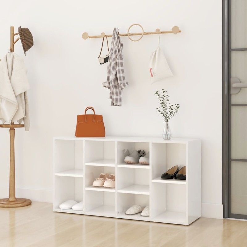 Sapateira 103x30x54,5 cm contraplacado branco brilhante-Sapateiras e organizadores-Home Retail