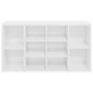 Sapateira 103x30x54,5 cm contraplacado branco brilhante