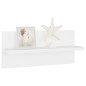 Estantes de parede 4 pcs 40x11,5x18 cm contraplacado branco