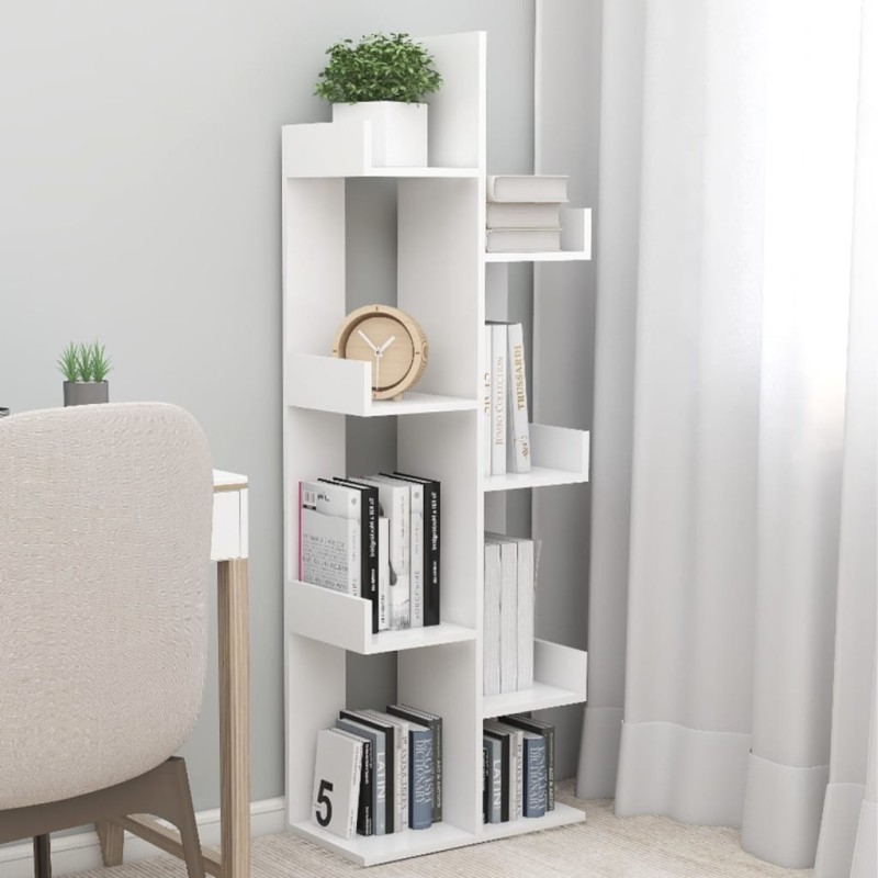 Estante 48x25,5x140 cm derivados de madeira branco-Estantes para livros-Home Retail