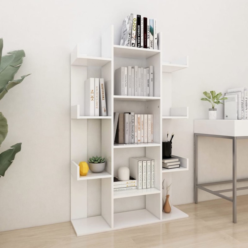 Estante 86x25,5x140 cm derivados de madeira branco-Estantes para livros-Home Retail