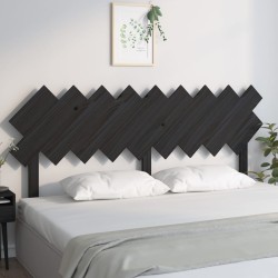 Cabeceira de cama 178x3x80,5 cm pinho maciço preto