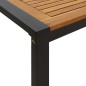 Mesa jardim c/ pernas em forma de U 180x90x75 cm acácia maciça