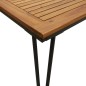 Mesa jardim c/ pernas estilo grampo 200x90x75 cm acácia maciça