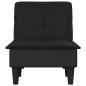 Chaise longue tecido preto